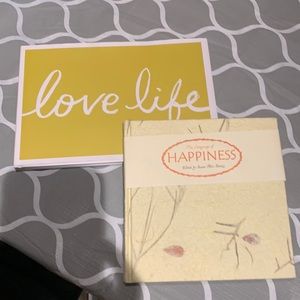 Coffee table book lot love and happiness NWT